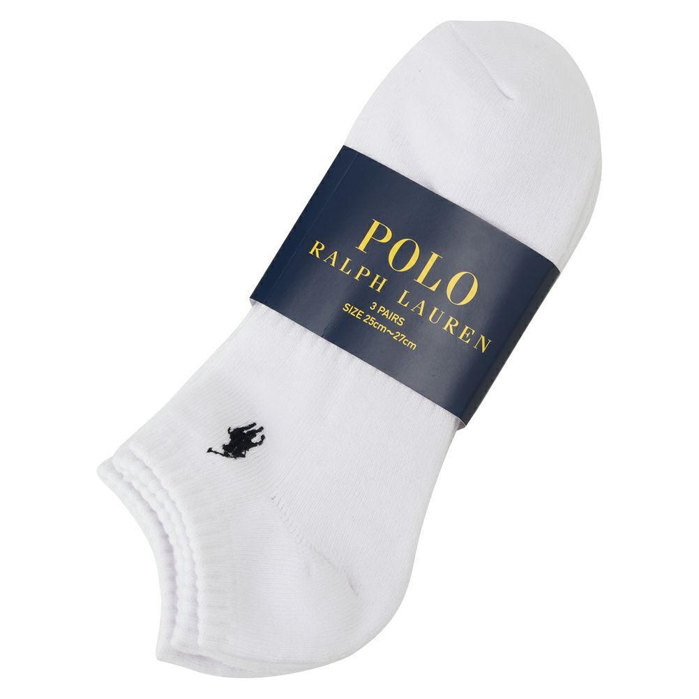 POLO RALPH LAUREN  アンクルソックス ロゴ入り 3足組 メンズ商品画像-21