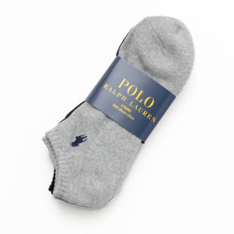 POLO RALPH LAUREN  アンクルソックス ロゴ入り 3足組 メンズ商品画像-22