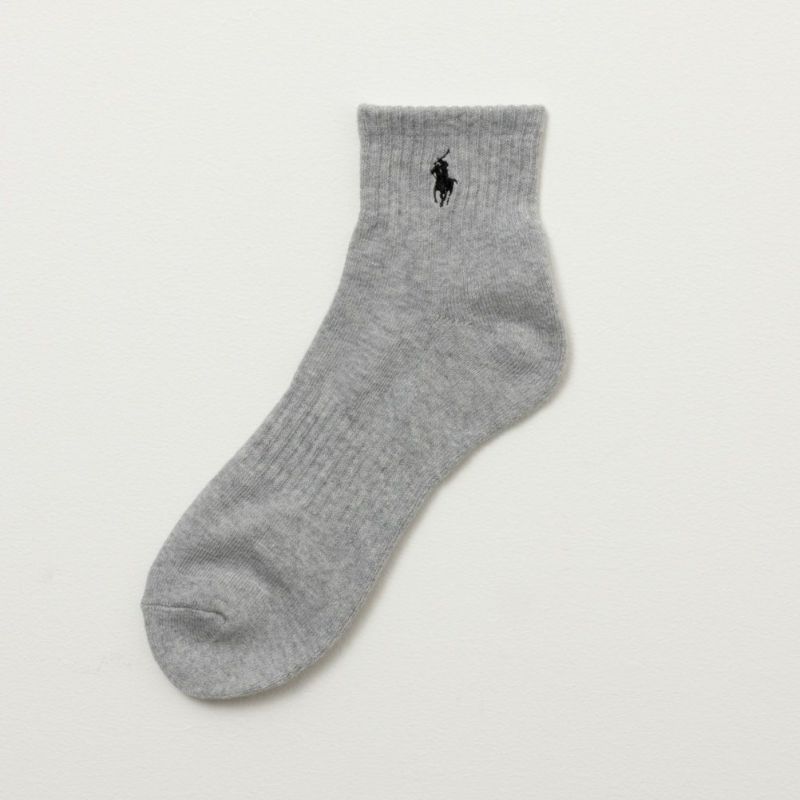 POLO RALPH LAUREN クォーターソックス ロゴ入り 3足組 メンズ商品画像-4