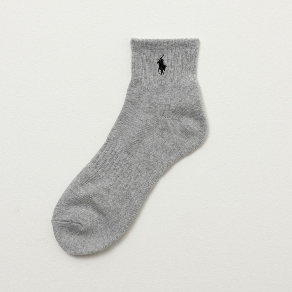 POLO RALPH LAUREN クォーターソックス ロゴ入り 3足組 メンズ商品サムネイル-4