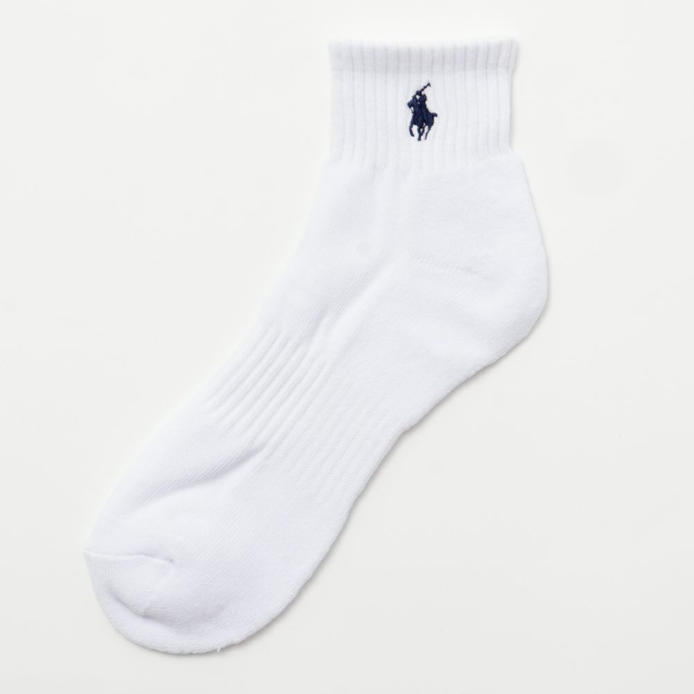 POLO RALPH LAUREN クォーターソックス ロゴ入り 3足組 メンズ商品画像-7