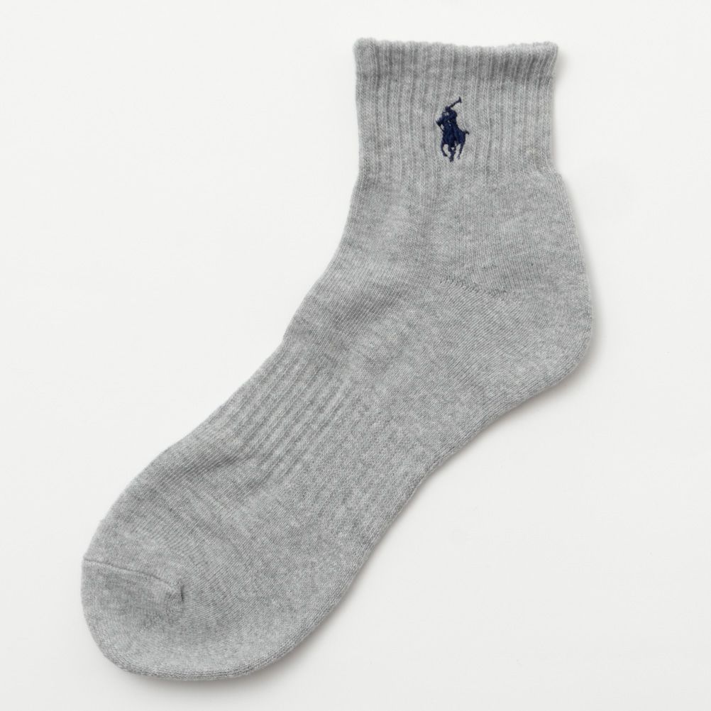 POLO RALPH LAUREN クォーターソックス ロゴ入り 3足組 メンズ商品画像-8