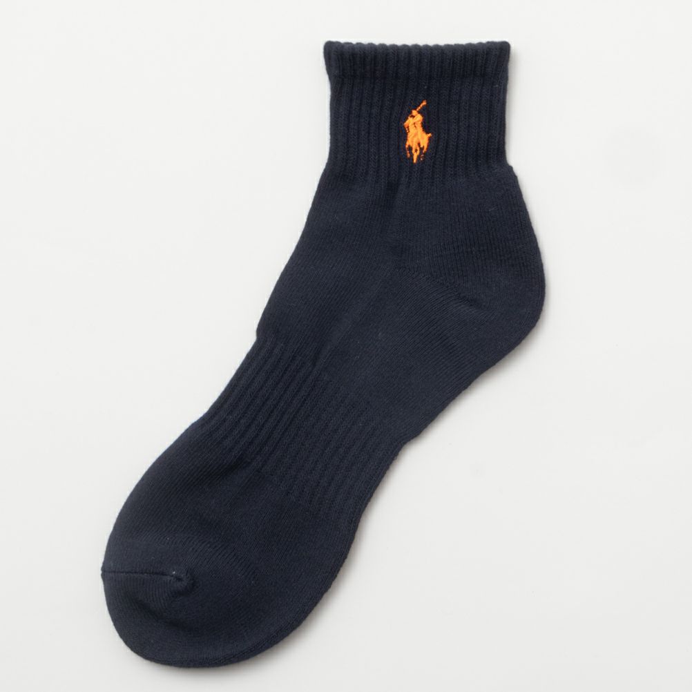 POLO RALPH LAUREN クォーターソックス ロゴ入り 3足組 メンズ