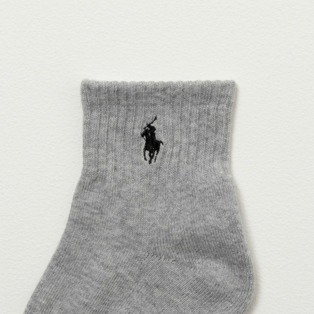POLO RALPH LAUREN  クォーターソックス ロゴ入り 3足組 メンズ商品画像-14
