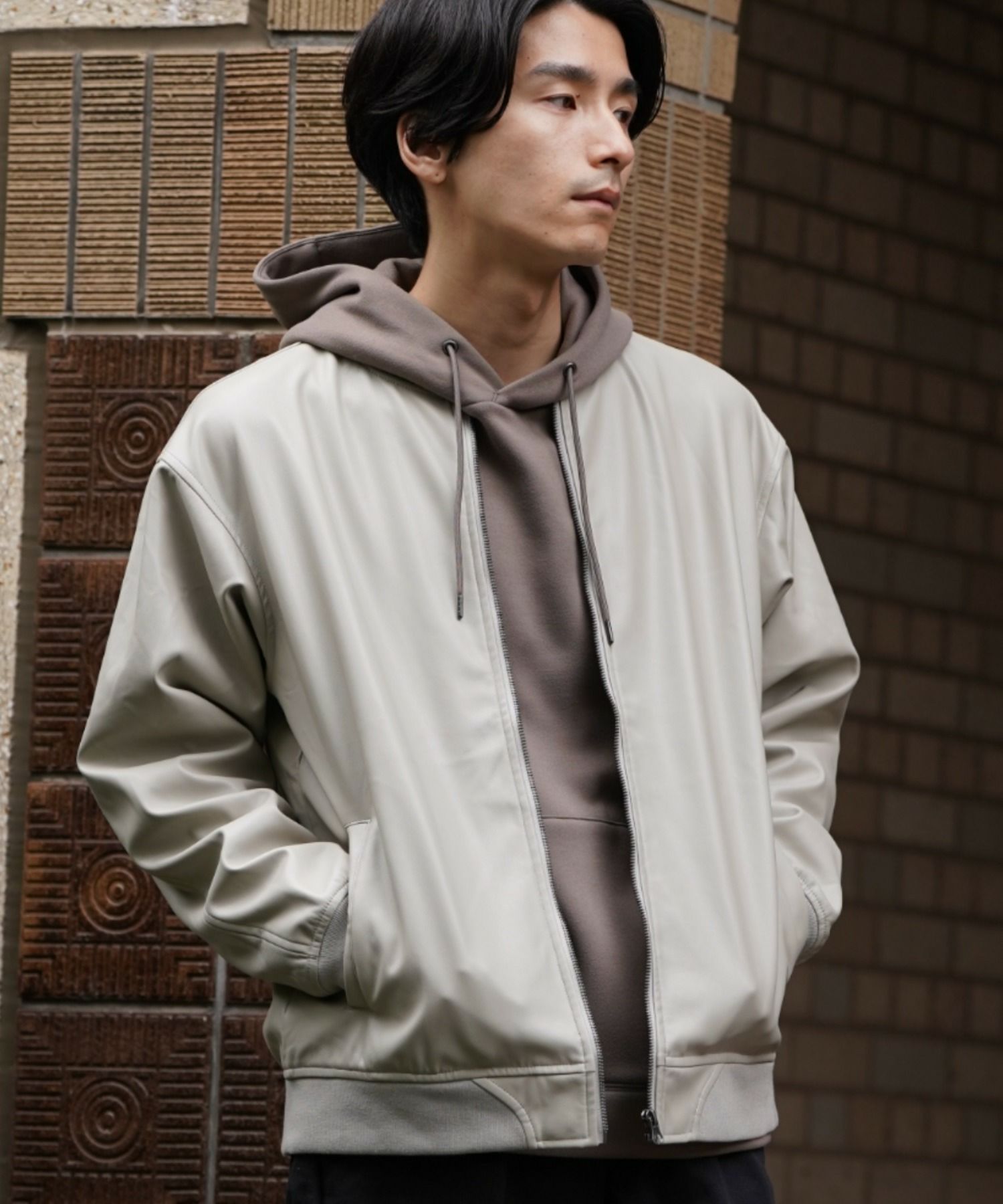 URBAN COLLECTION PUレザージャケット メンズ
