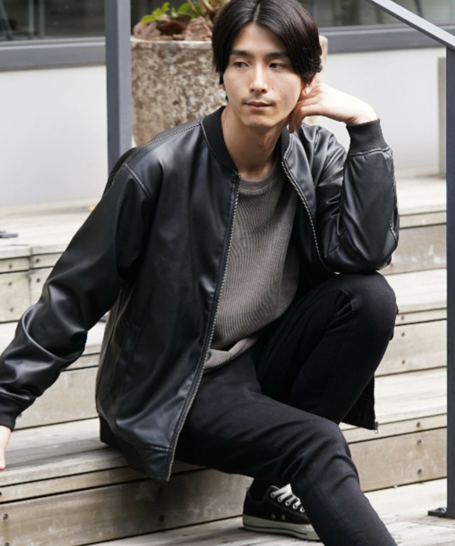 URBAN COLLECTION PUレザージャケット メンズ 