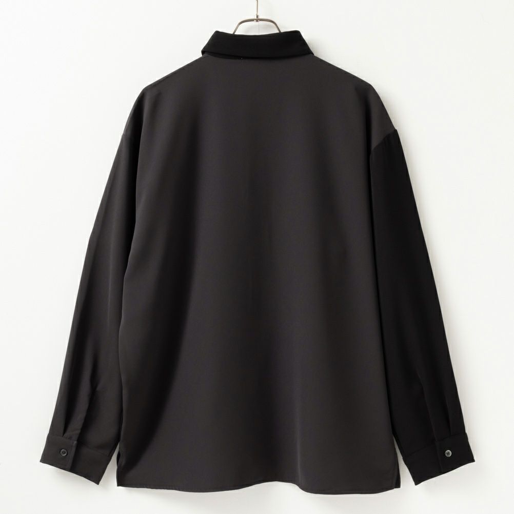 URBAN COLLECTION ドレープツイル切替シャツ メンズ商品画像-3