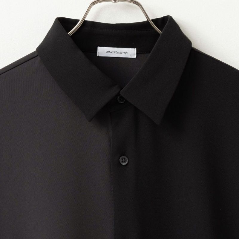 URBAN COLLECTION  ドレープツイル切替シャツ メンズ商品画像-4