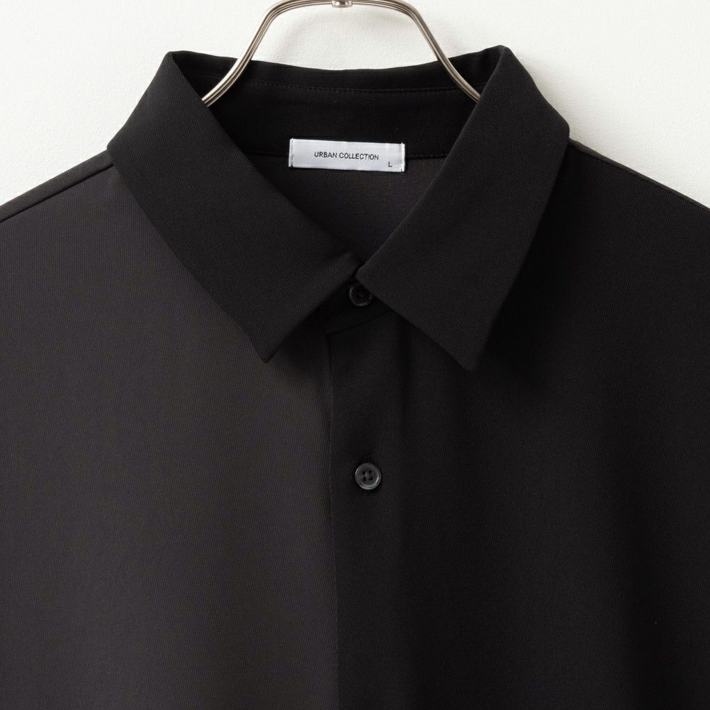 URBAN COLLECTION  ドレープツイル切替シャツ メンズ商品サムネイル-4