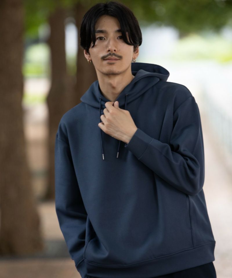 URBAN COLLECTION エアスムージー ポンチ素材 プルオーバーパーカー メンズ商品画像-6