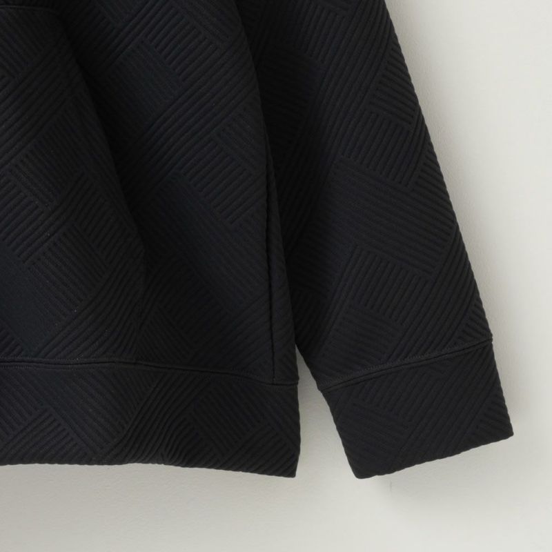 NAVY  幾何学柄キルトパーカー メンズ商品画像-7
