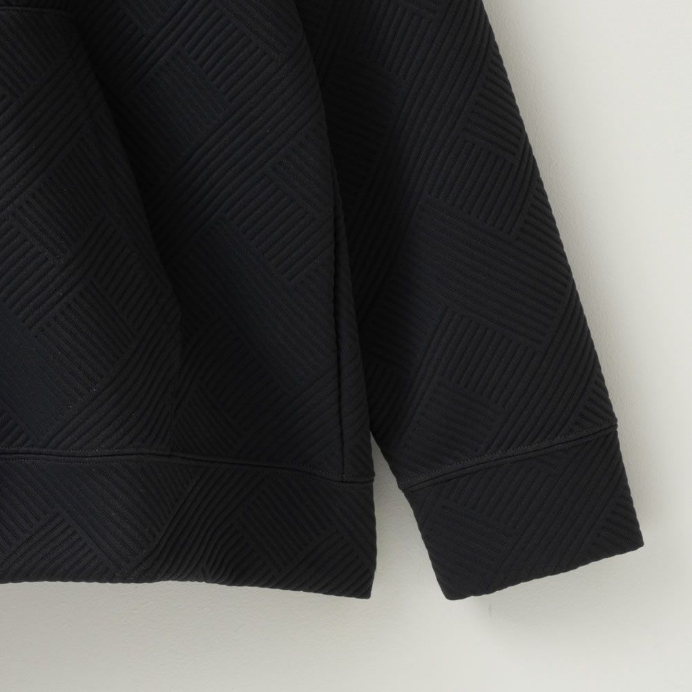 NAVY 幾何学柄キルトパーカー メンズ