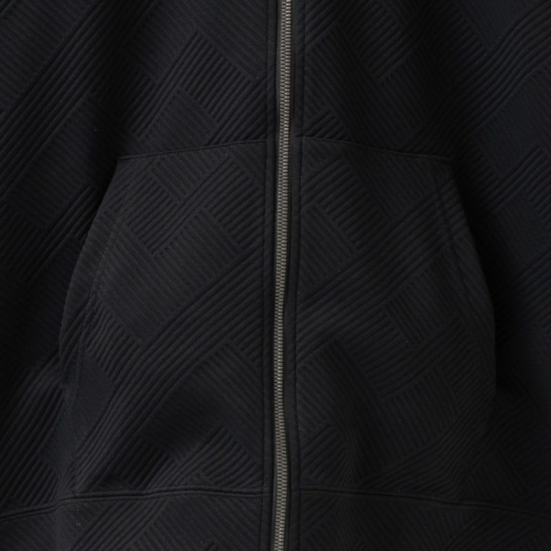 NAVY  幾何学柄キルトパーカー メンズ商品画像-9