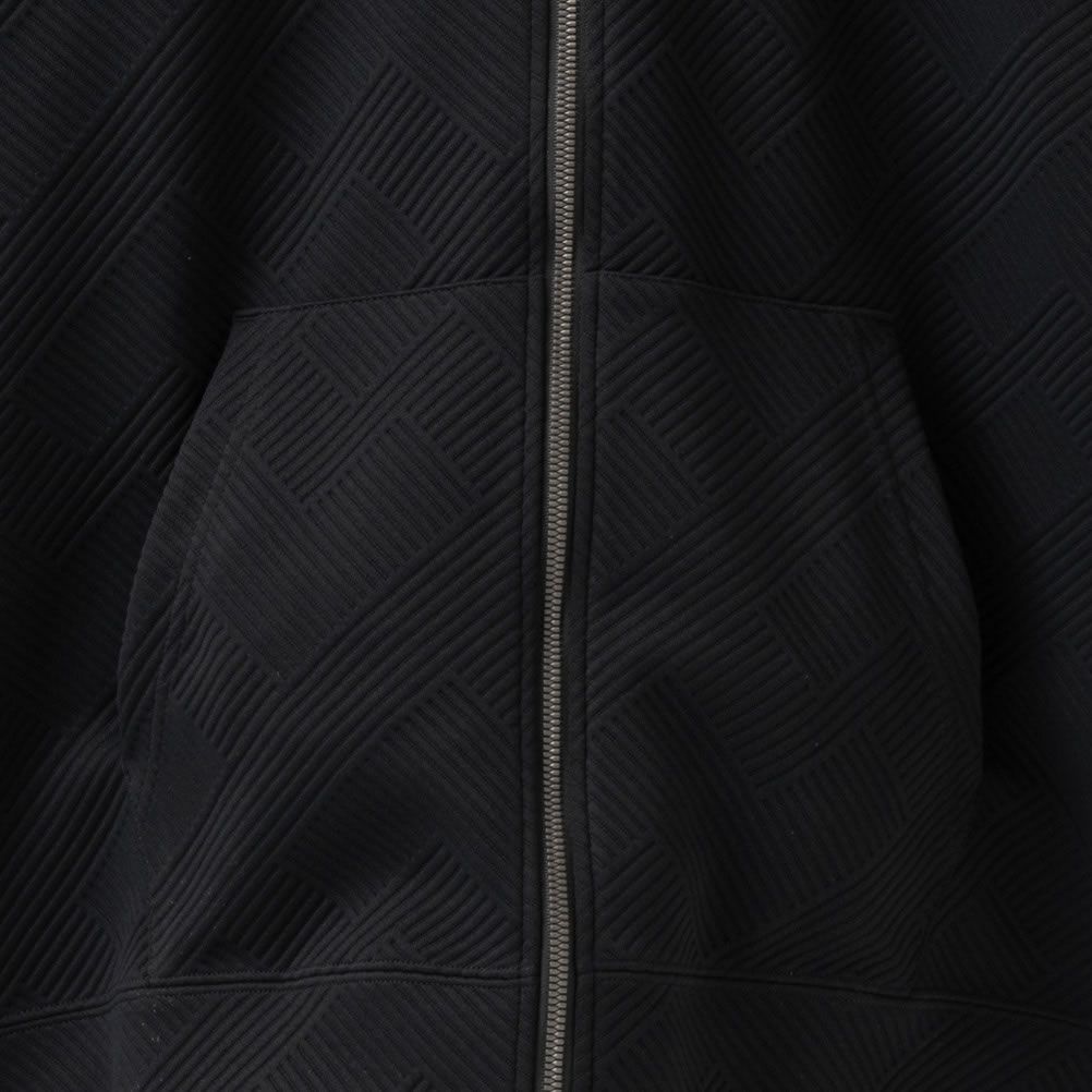 NAVY  幾何学柄キルトパーカー メンズ商品画像-9
