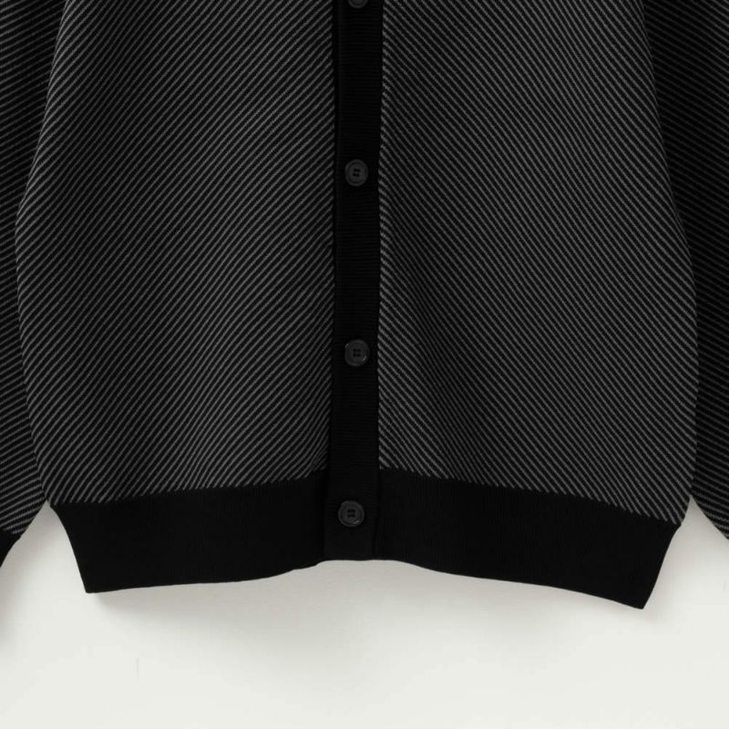 URBAN COLLECTION カルゼ柄Vネックカーディガン メンズ商品画像-7