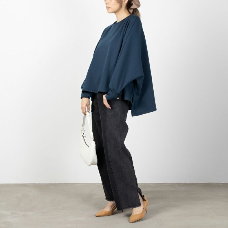 NAVY  ハンサムスウェット ドルマンプルオーバー レディース商品画像-7