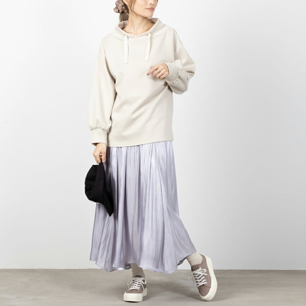 NAVY ハンサムスウェット 抜き衿風プルオーバー レディース