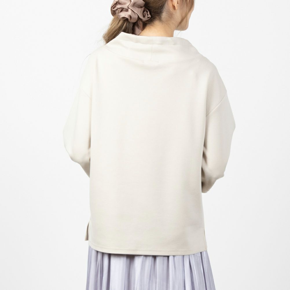 NAVY ハンサムスウェット 抜き衿風プルオーバー レディース