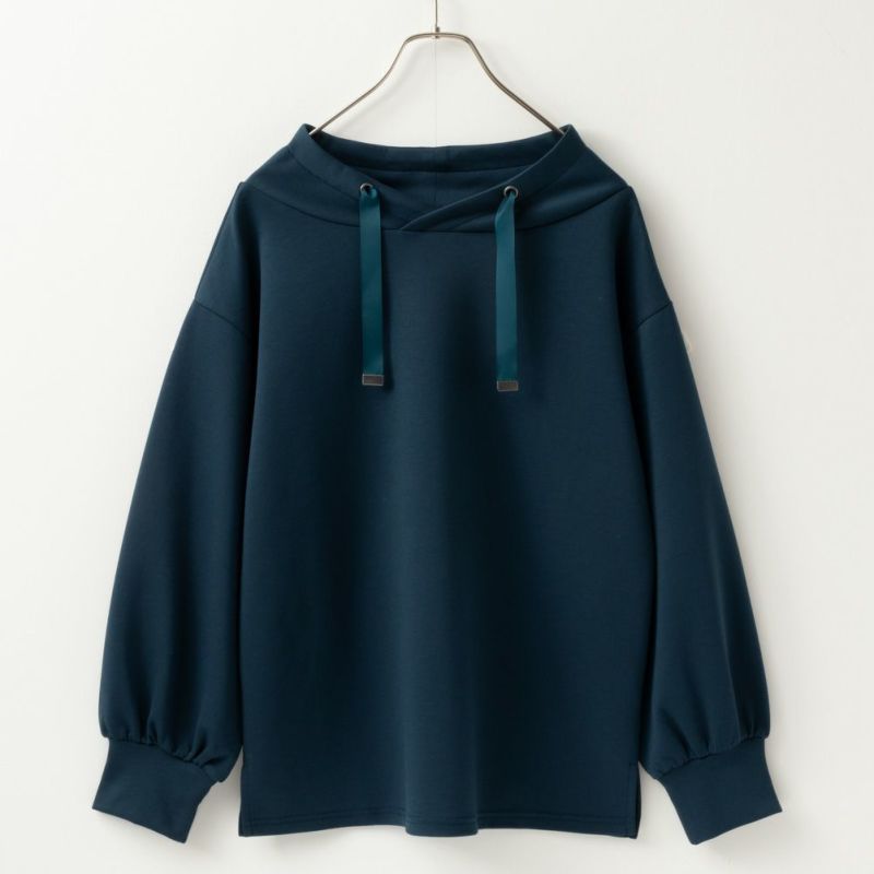 NAVY ハンサムスウェット 抜き衿風プルオーバー レディース商品画像-11