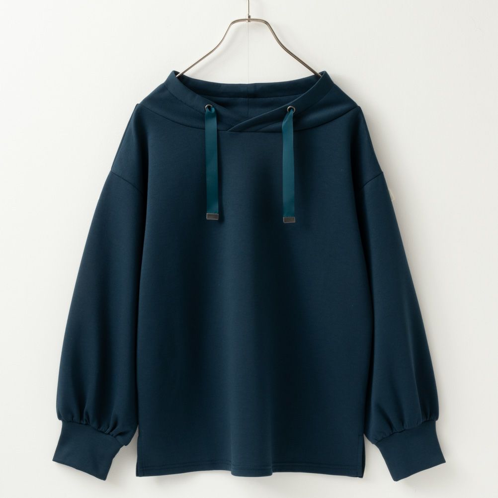 NAVY ハンサムスウェット 抜き衿風プルオーバー レディース