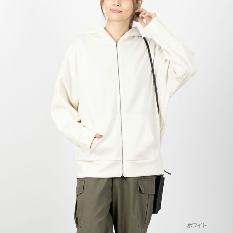 NAVY  ハンサムスウェット ジップパーカー レディース商品画像-2