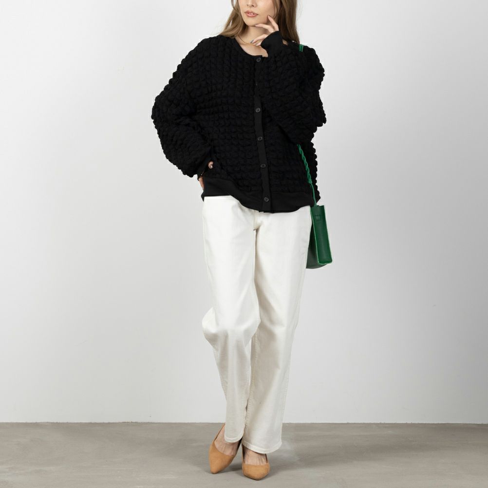 NAVY ビッグコーンカーディガン レディース