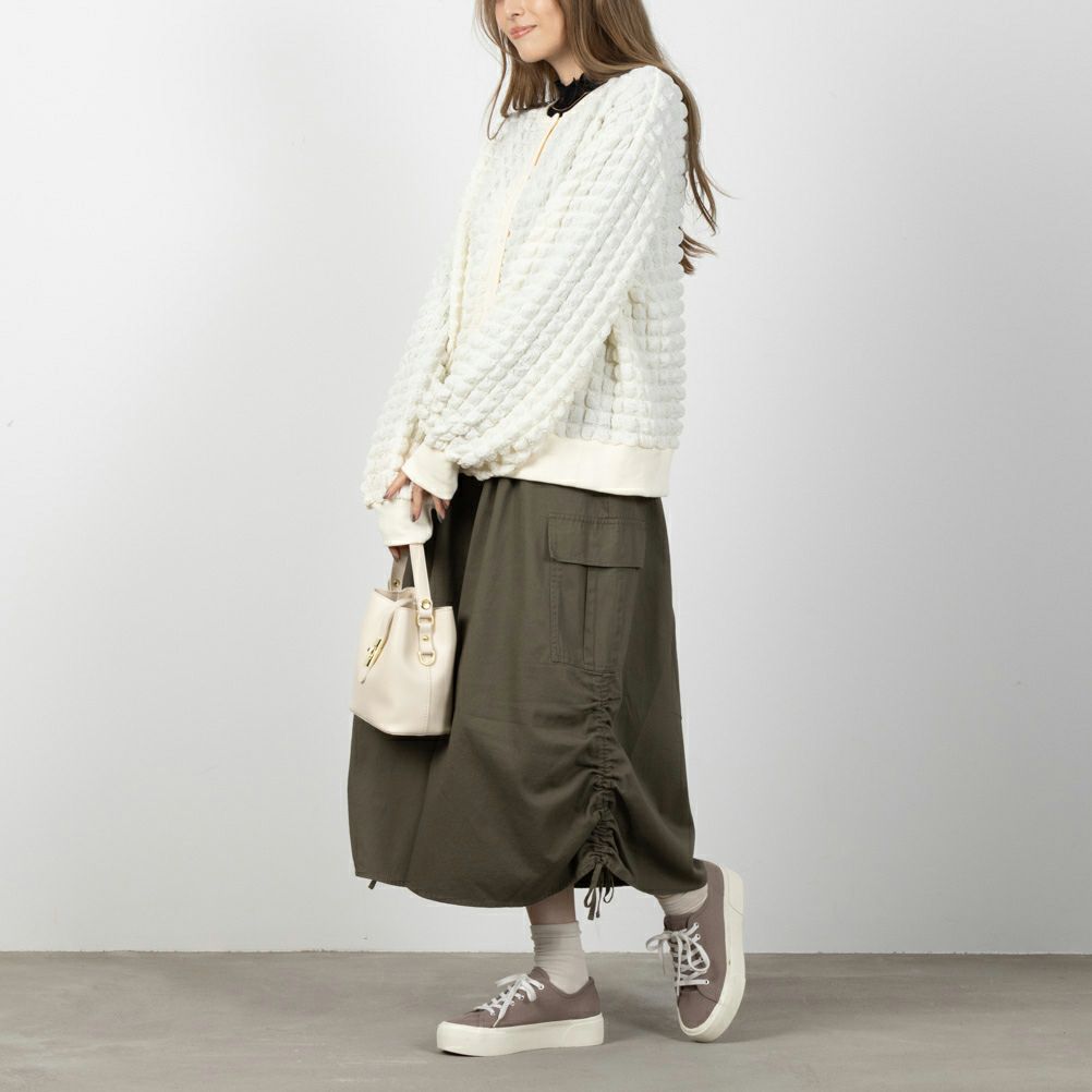 NAVY ビッグコーンカーディガン レディース