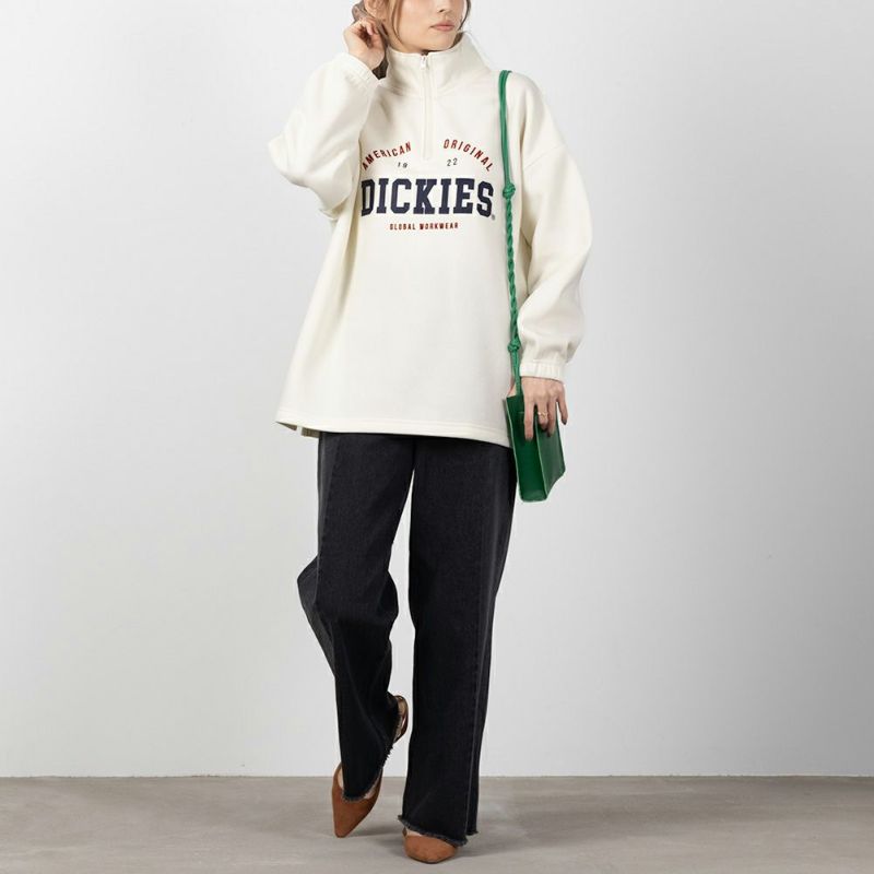 Dickies 裏起毛ハーフジップチュニック レディース