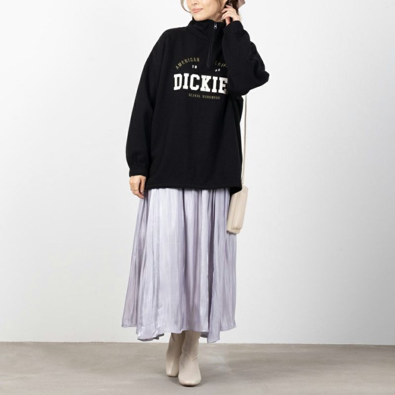 Dickies  裏起毛ハーフジップチュニック レディース商品画像-8