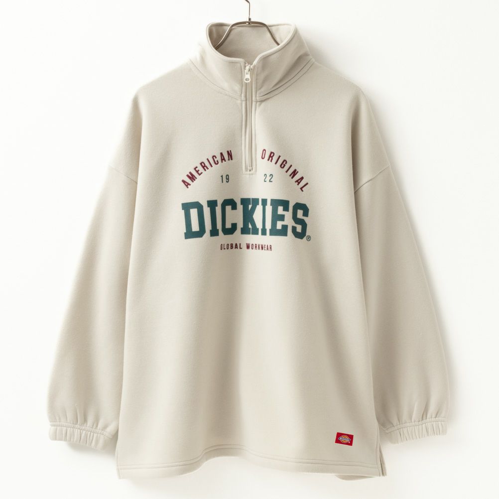 Dickies 裏起毛ハーフジップチュニック レディース