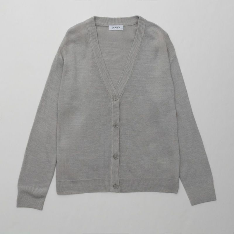 NAVY 洗えるニット カシミヤタッチカーディガン レディース商品画像-9
