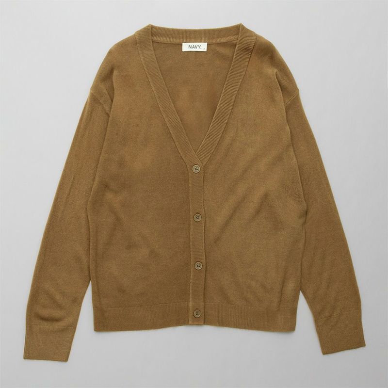 NAVY 洗えるニット カシミヤタッチカーディガン レディース商品画像-11