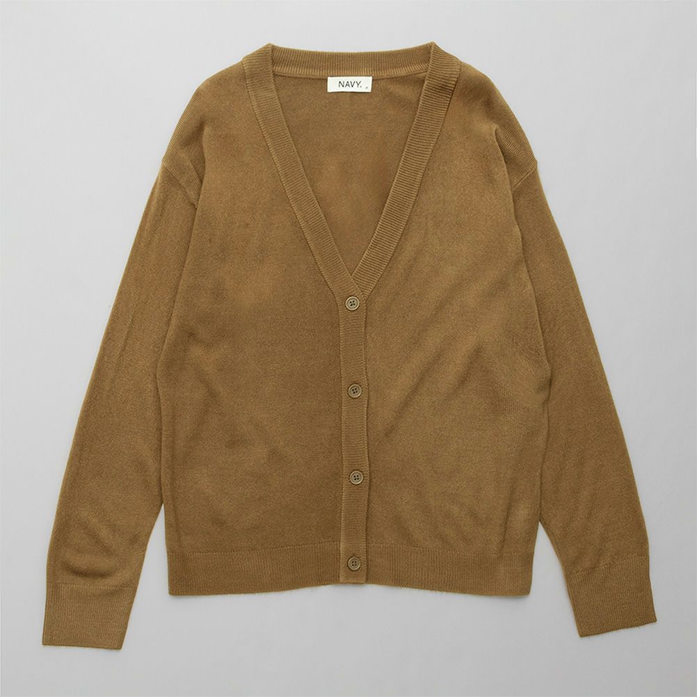 [さらに50%OFF]NAVY 洗えるニット カシミヤタッチカーディガン レディース商品画像-11