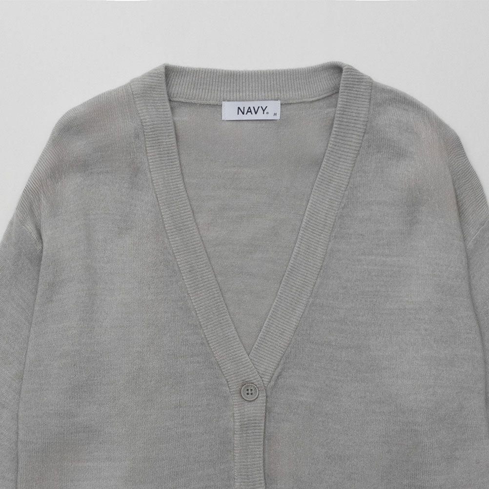 [さらに50%OFF]NAVY 洗えるニット カシミヤタッチカーディガン レディース商品画像-13