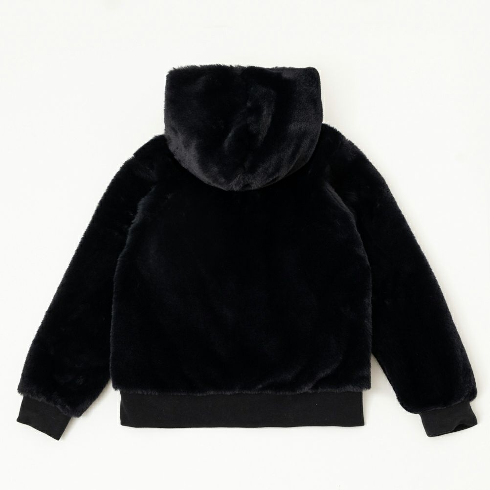 NAVY ファーフードブルゾン キッズ