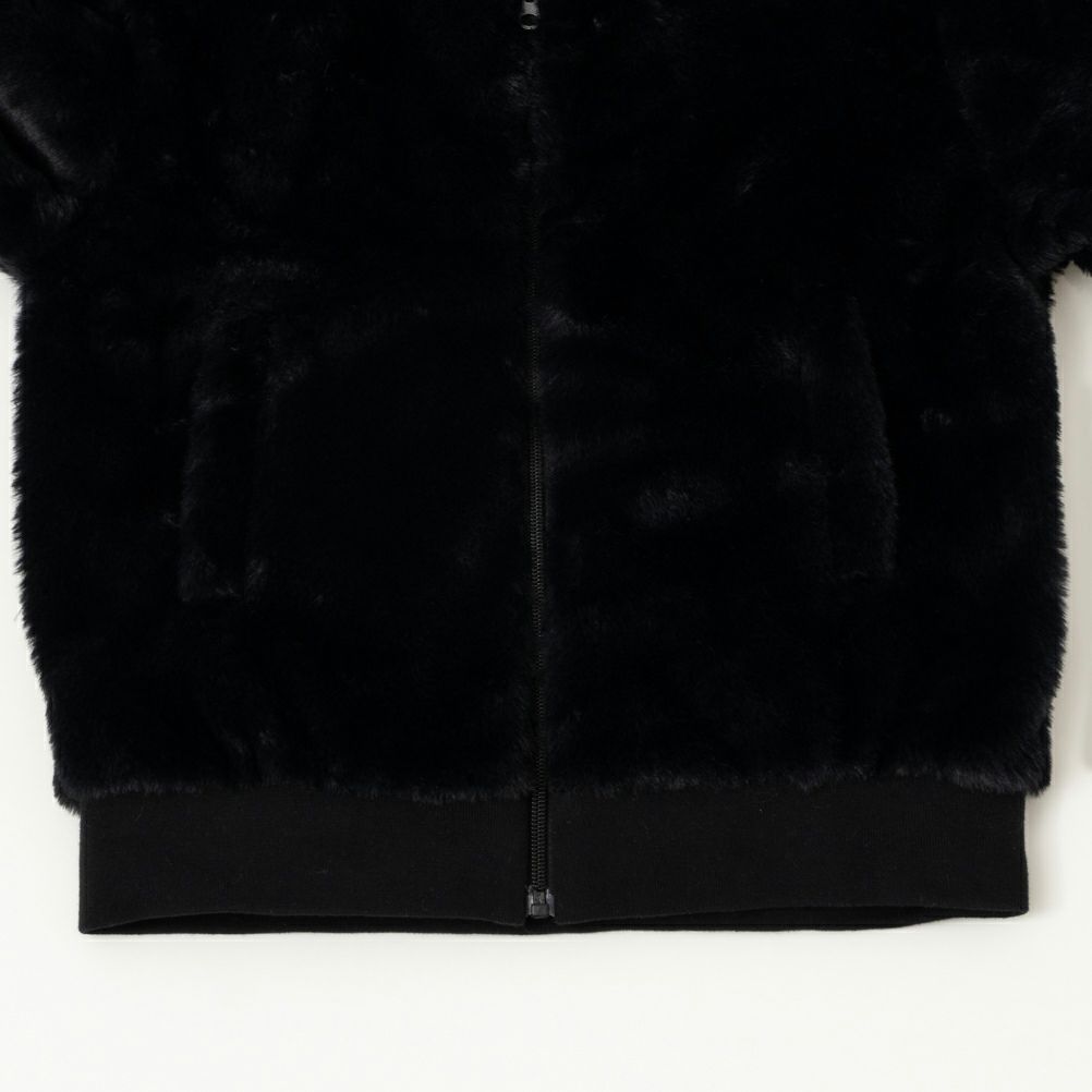 NAVY ファーフードブルゾン キッズ