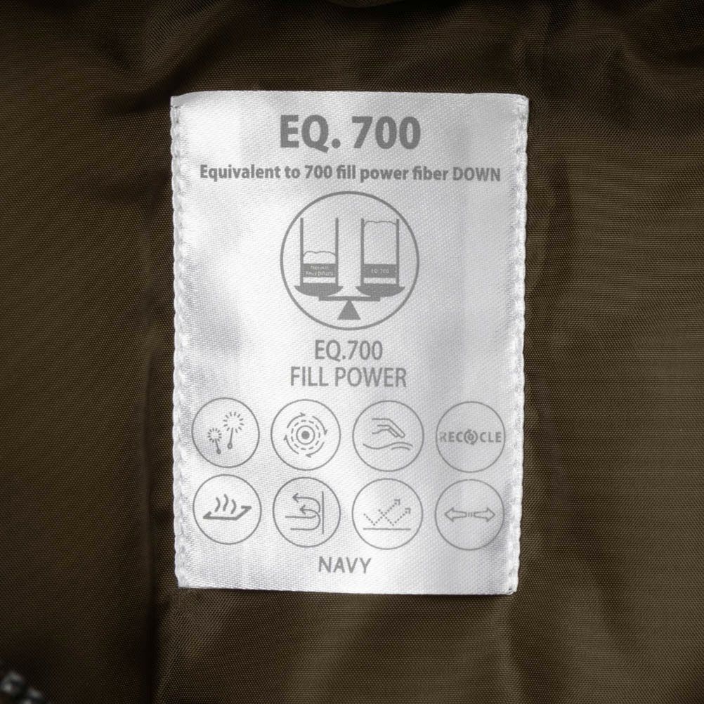 NAVY シームレスフェイクダウンジャケット キッズ