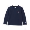 Champion ワンポイント長袖Tシャツ キッズ ネコポス 対応商品