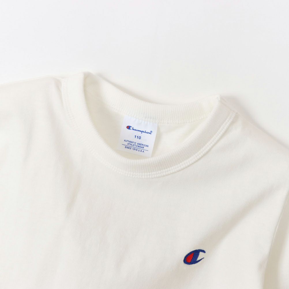 Champion ワンポイント長袖Tシャツ キッズ ネコポス 対応商品