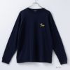 T-GRAPHICS ワンポイント刺繍長袖Tシャツ メンズ