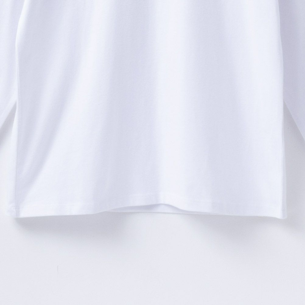 T-GRAPHICS ワンポイント刺繍長袖Tシャツ メンズ