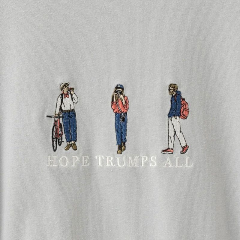 T-GRAPHICS 胸刺繍ロングスリーブTシャツ メンズ