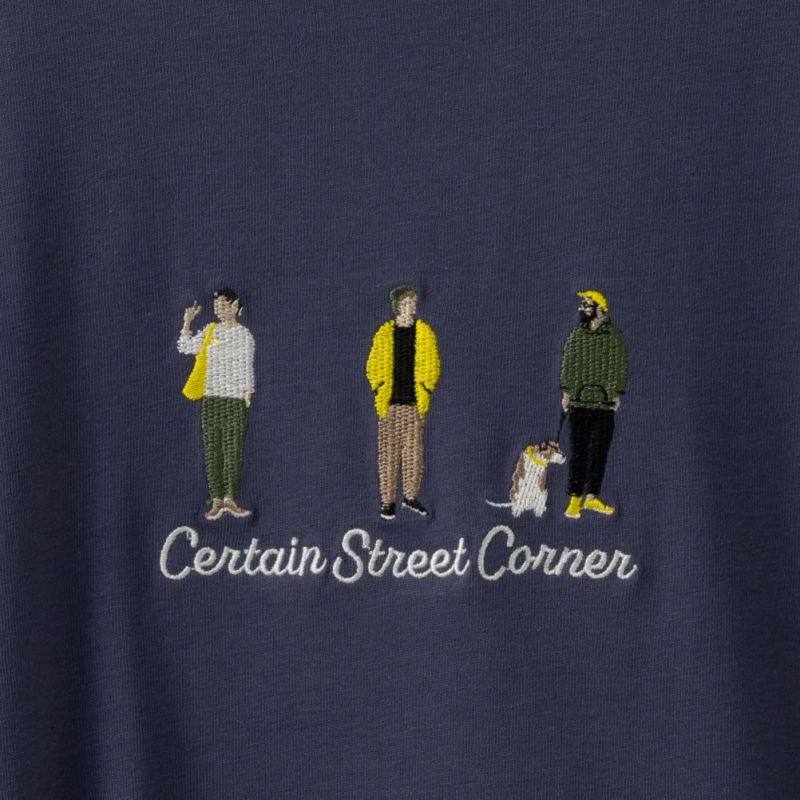 T-GRAPHICS  胸刺繍ロングスリーブTシャツ メンズ商品画像-13