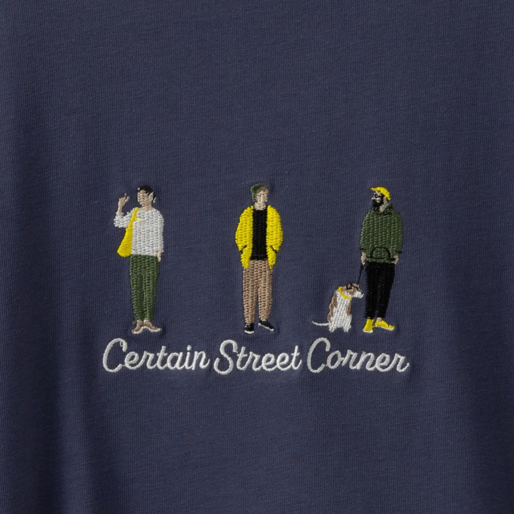 T-GRAPHICS  胸刺繍ロングスリーブTシャツ メンズ商品画像-13