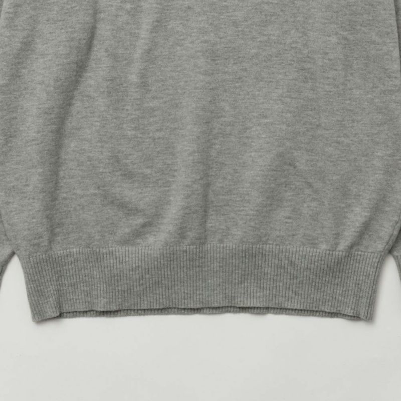 NAVY ウール混洗える素肌ニット クルーネック メンズ商品画像-11