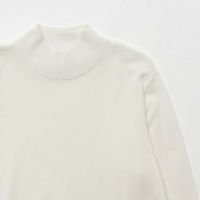 NAVY ウール混洗える素肌ニット ハイネック メンズ