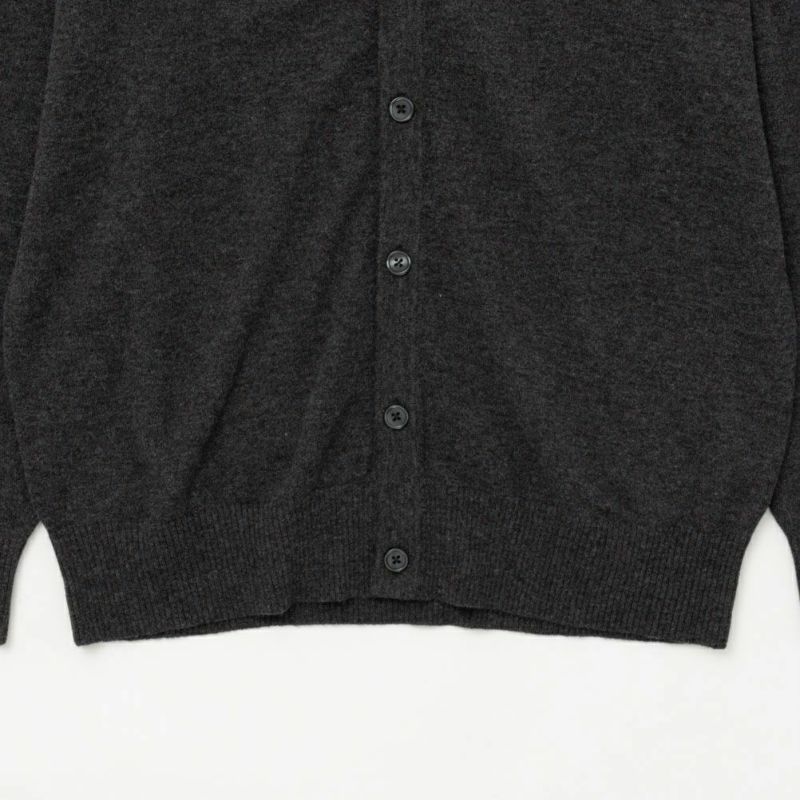NAVY ウール混洗える素肌ニット カーディガン メンズ商品画像-7