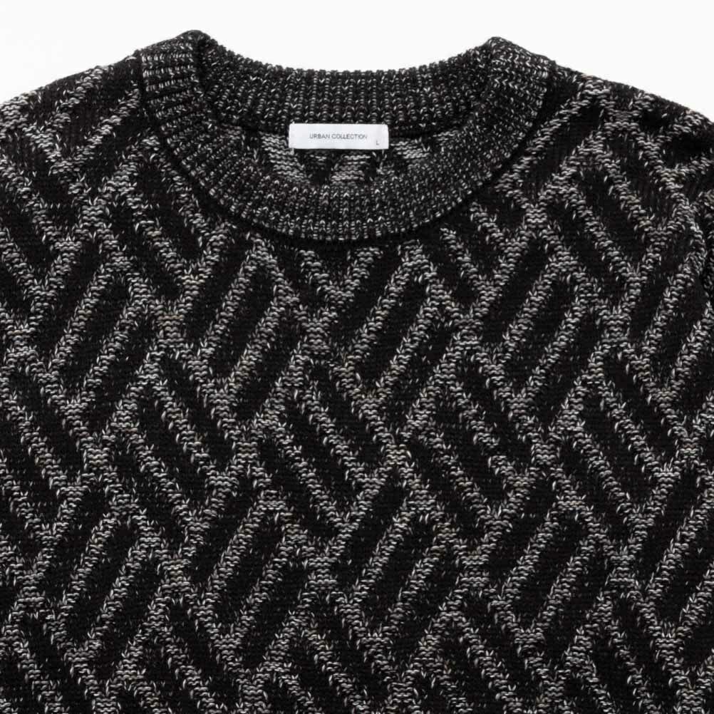 URBAN COLLECTION 総柄ニット メンズ