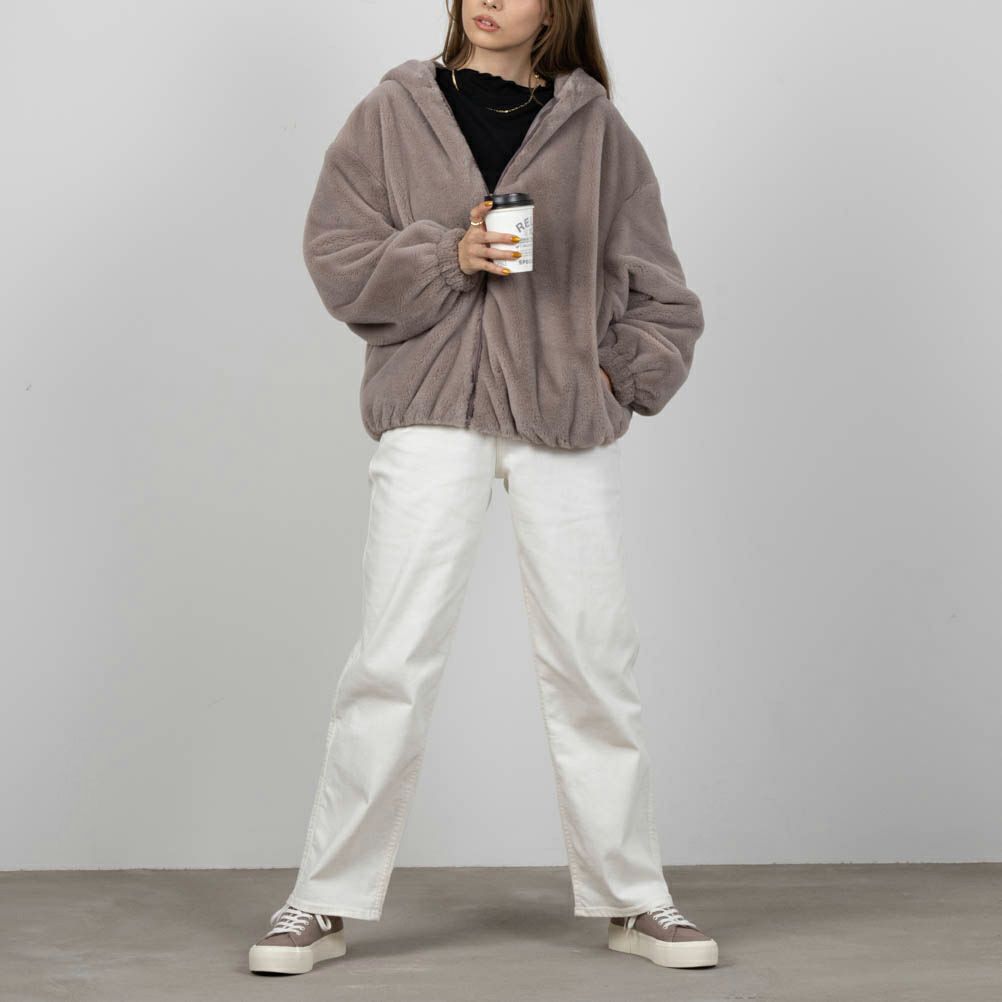 NAVY フェイクファーパーカー レディース商品画像-4