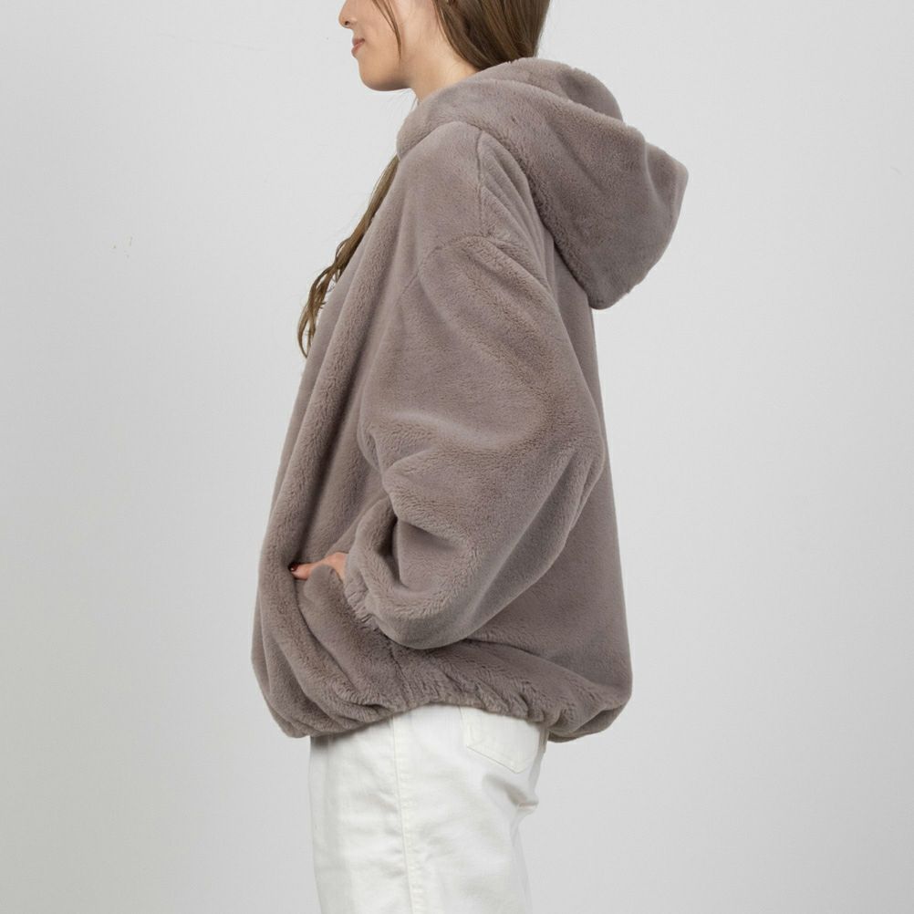 NAVY フェイクファーパーカー レディース商品画像-5